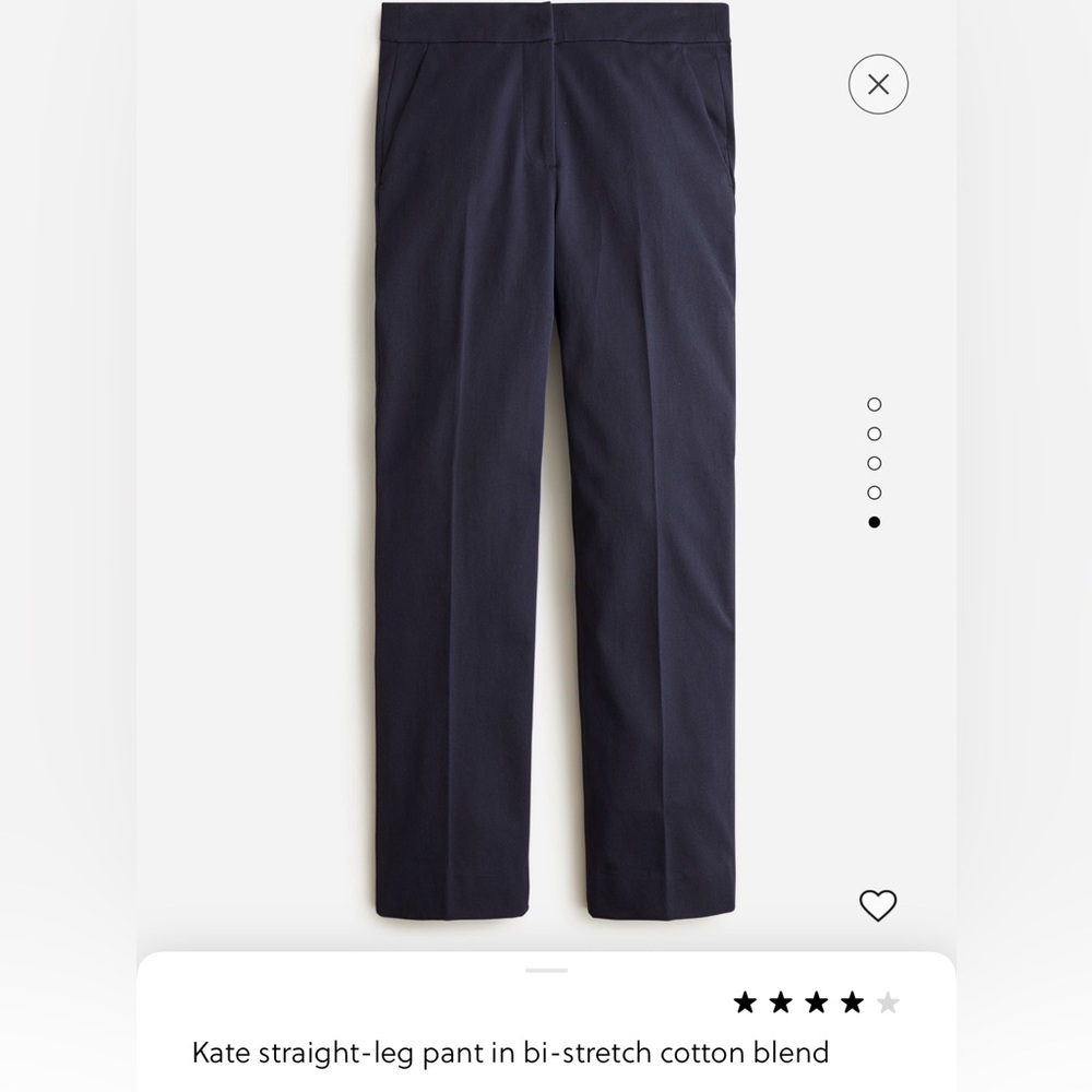 J. Crew Kate Straight Pants